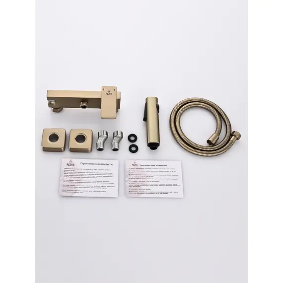 Гигиенический душ со смесителем для туалета (биде) Rose R1805G-1, изображение 26