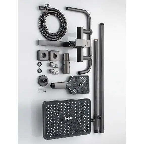 Душевая система с тропическим душем и смесителем Shevanik S6136T, изображение 28