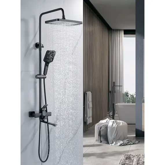 Душевая система с тропическим душем и смесителем Shevanik S6136T, изображение 2