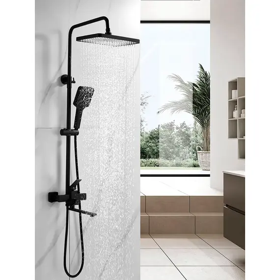 Душевая система с тропическим душем и смесителем Shevanik S6136H, изображение 2