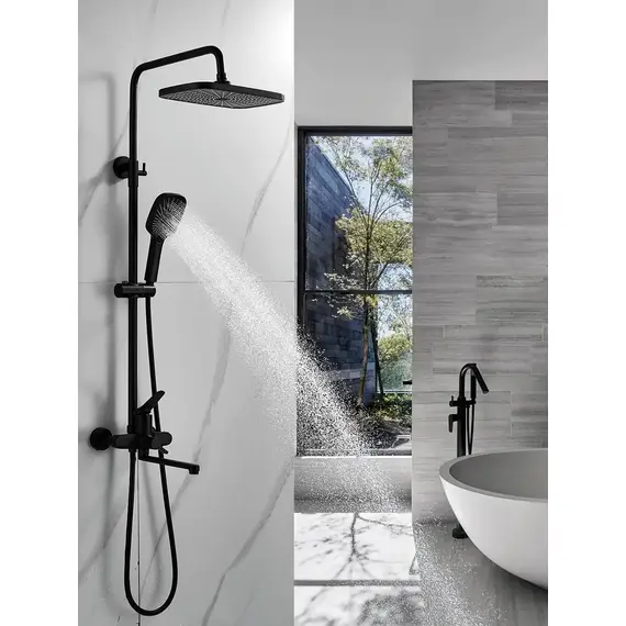 Душевая система с тропическим душем и смесителем Shevanik S6236H, изображение 3