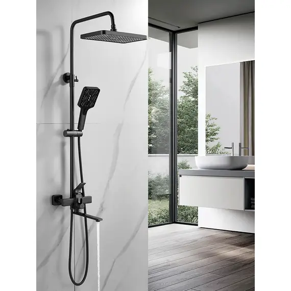 Душевая система с тропическим душем и смесителем Shevanik S6136T, изображение 4