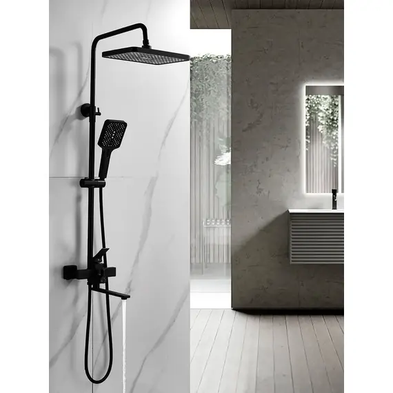 Душевая система с тропическим душем и смесителем Shevanik S6136H, изображение 4