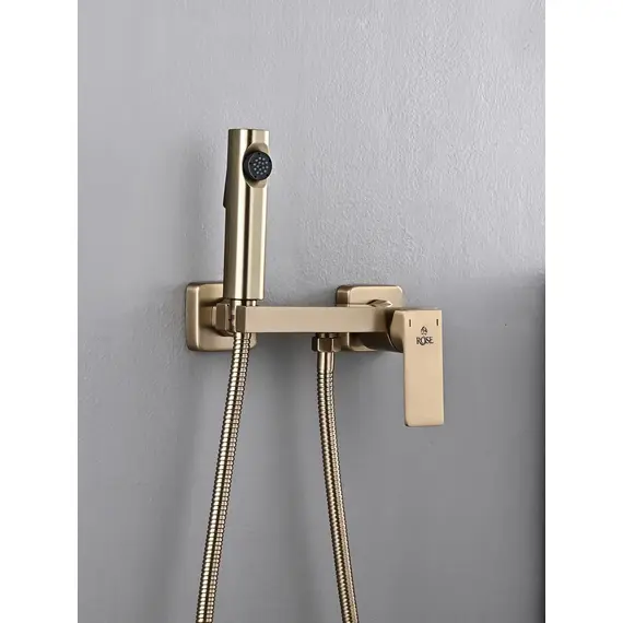 Гигиенический душ со смесителем для туалета (биде) Rose R1805G-1, изображение 6