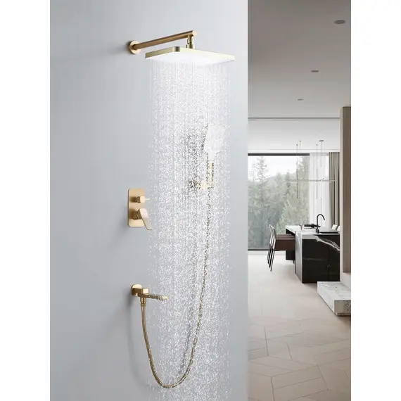 Душевая система скрытого монтажа комплект с душем Shevanik S9935G, изображение 2