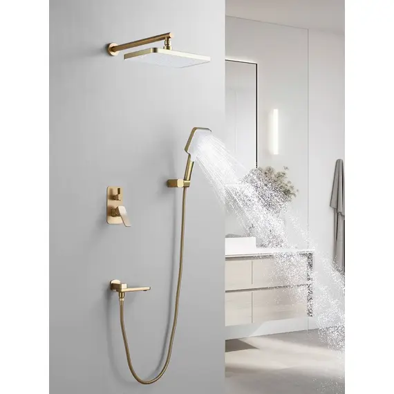 Душевая система скрытого монтажа комплект с душем Shevanik S9935G, изображение 3