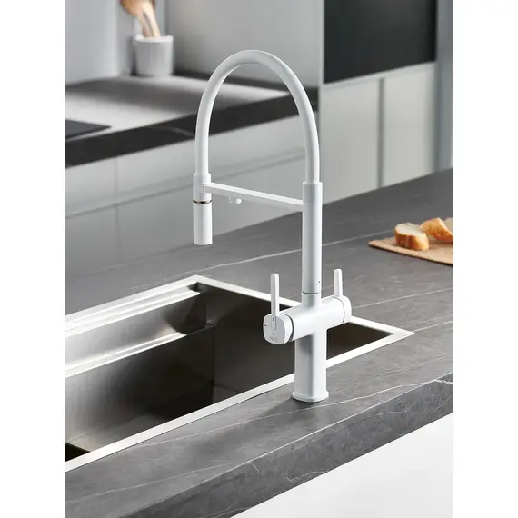 Смеситель для кухни с гибким изливом и фильтром Rose R358C, изображение 2