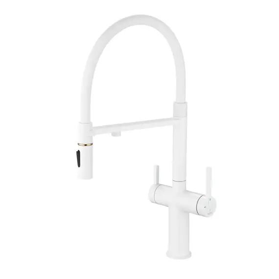 Смеситель для кухни с гибким изливом и фильтром Rose R458C, изображение 6