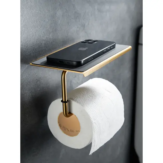 Бумагодержатель с полочкой Shevanik SZ15G, изображение 2