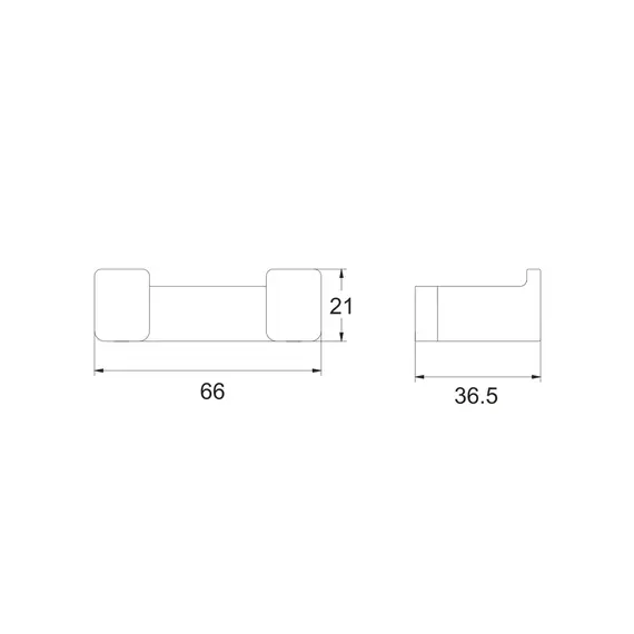 Двойной крючок Rose RG1821H, изображение 2