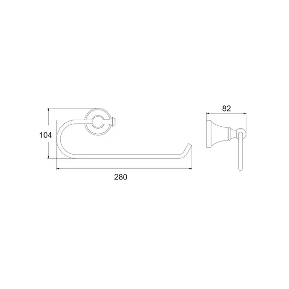 Держатель для бумажного полотенца Rose RG1906H, изображение 2