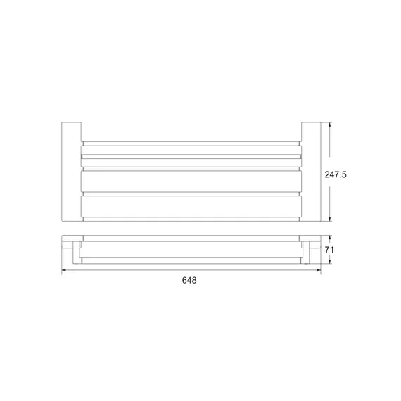 Полка для полотенец Rose RG1808H, изображение 2