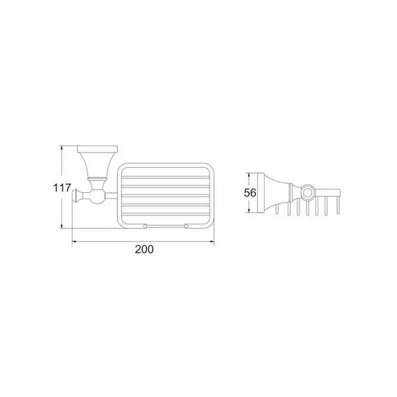 Мыльница-решетка Rose RG1904E, изображение 2