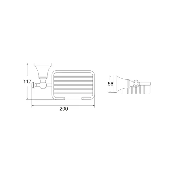Мыльница-решетка Rose RG1904T, изображение 2
