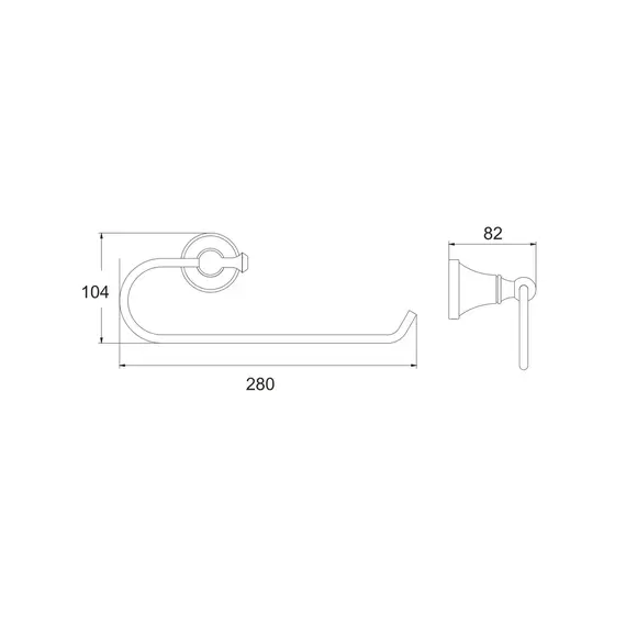 Держатель для бумажного полотенца Rose RG1906T, изображение 2