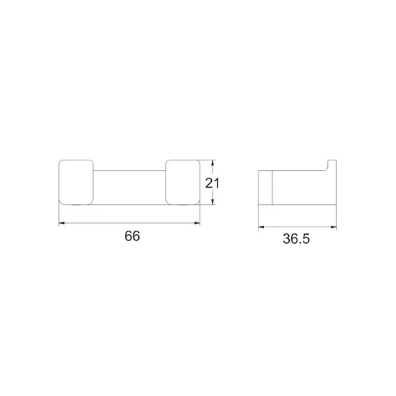 Двойной крючок Rose RG1821C, изображение 2