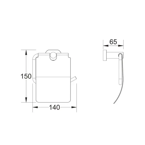 Держатель туалетной бумаги Shevanik SG5105T, изображение 2
