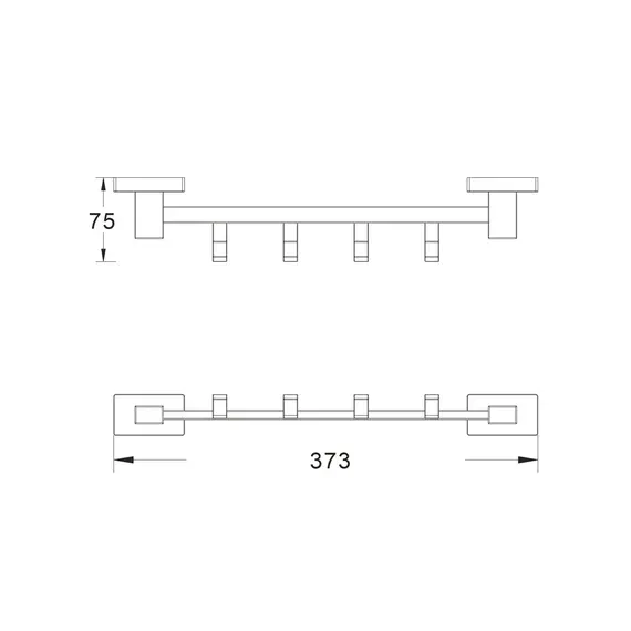 Планка с 4-мя крючками Shevanik SG5641C, изображение 5