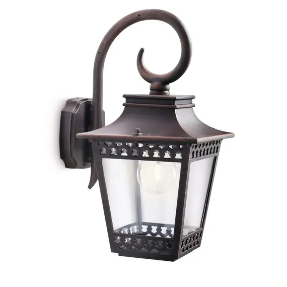 Светильник уличный фасадный (настенный фонарь) Philips Hedge 15401/86/16 под старину