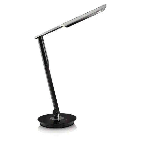 Черная светодиодная настольная лампа Philips Mallet 67420/30/16