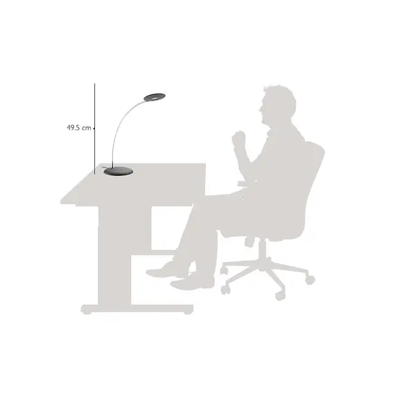 Черный светодиодный настольный светильник Philips Lollypop 42221/30/16, изображение 4