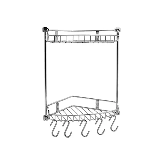 Полка металлическая двойная угловая WasserKRAFT K-1222