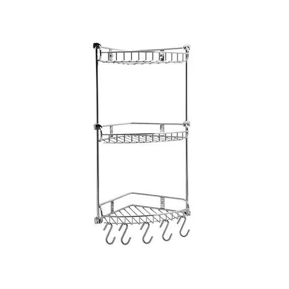 Полка металлическая тройная угловая WasserKRAFT K-1233