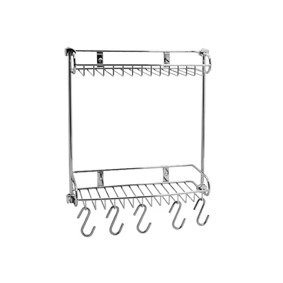 Полка металлическая двойная прямая WasserKRAFT K-1422