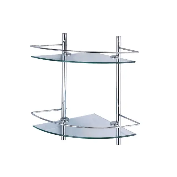 Полка стеклянная двойная угловая WasserKRAFT K-3122