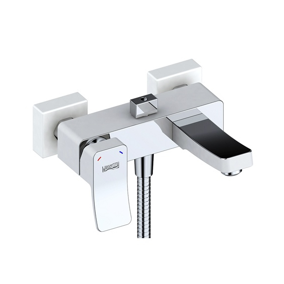 Смеситель для ванны с коротким изливом WasserKRAFT Aller 1061 WHITE