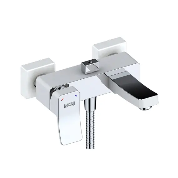 Смеситель для ванны с коротким изливом WasserKRAFT Aller 1061 WHITE