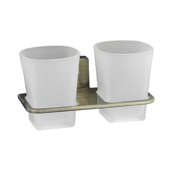 Подстаканник двойной стеклянный WasserKRAFT Exter K-5228D