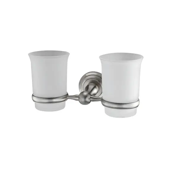 Подстаканник двойной стеклянный WasserKRAFT Ammer K-7028D