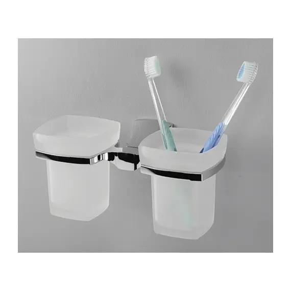 Подстаканник двойной стеклянный WasserKRAFT Wern K-2528D, изображение 2