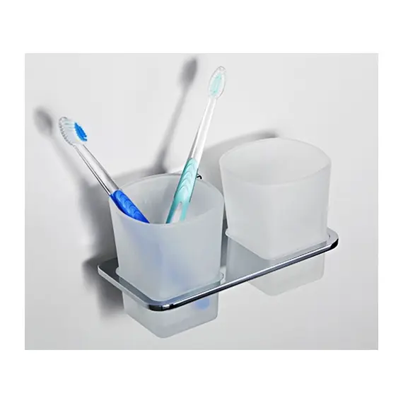 Подстаканник двойной стеклянный WasserKRAFT Leine K-5028D, изображение 2