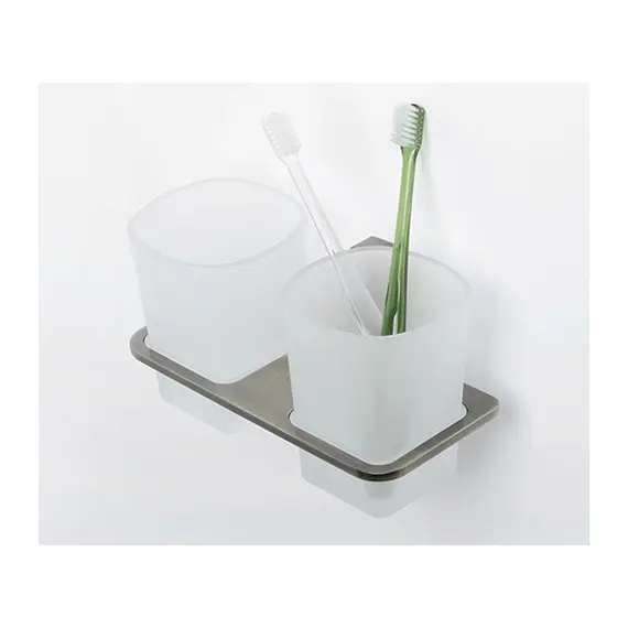 Подстаканник двойной стеклянный WasserKRAFT Exter K-5228D, изображение 2