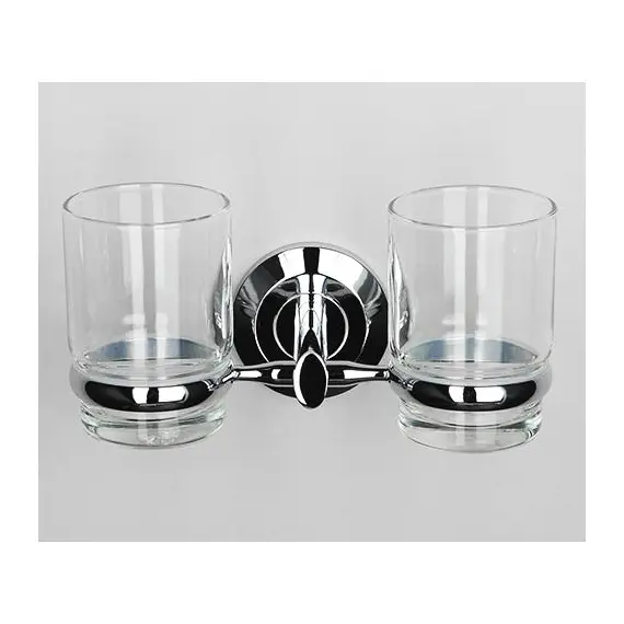 Подстаканник двойной стеклянный WasserKRAFT Rhein K-6228D, изображение 2