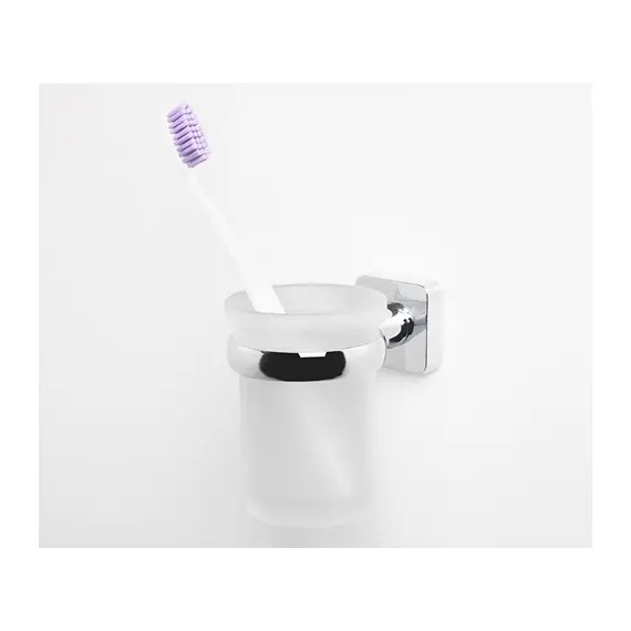 Стакан для зубных щеток стеклянный WasserKRAFT Lippe K-6528, изображение 2