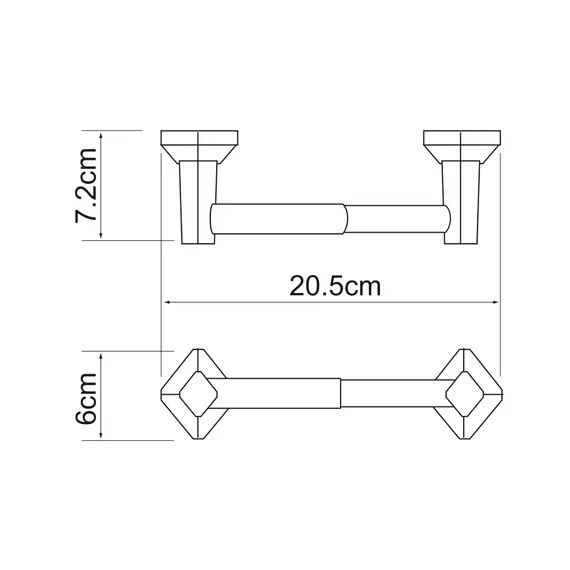 Держатель туалетной бумаги WasserKRAFT Aller K-1122, изображение 3