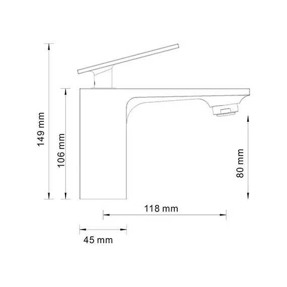 Смеситель для раковины WasserKRAFT Alme 1503, изображение 3