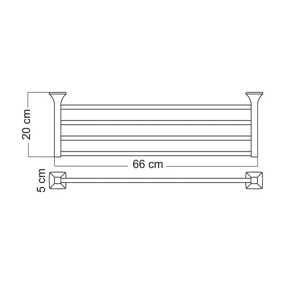 Полка для полотенец WasserKRAFT Wern K-2511, изображение 3
