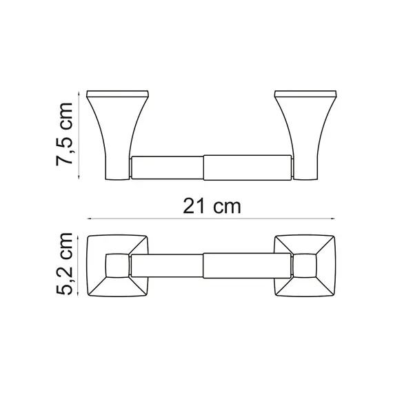 Держатель туалетной бумаги WasserKRAFT Wern K-2522, изображение 3