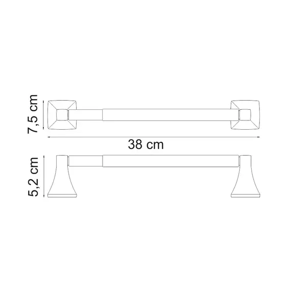 Держатель бумажных полотенец 32 см WasserKRAFT Wern K-2522, изображение 3