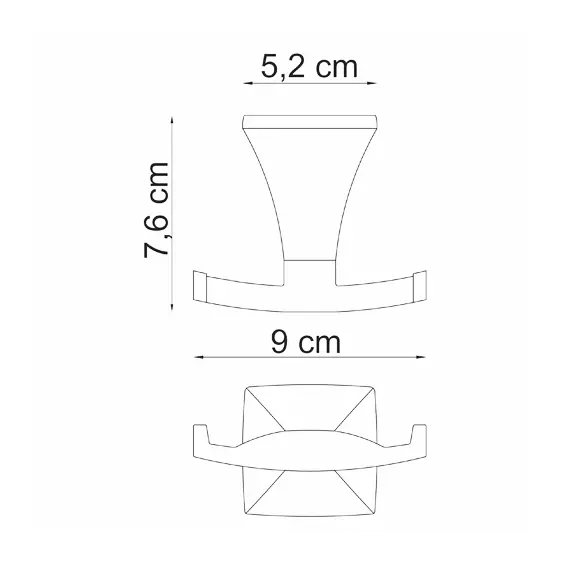 Крючок двойной WasserKRAFT Wern K-2523D, изображение 3
