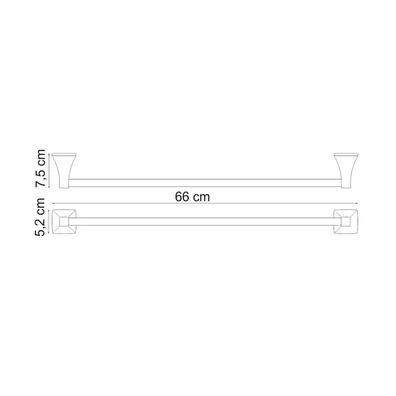 Штанга для полотенец WasserKRAFT Wern K-2530, изображение 3
