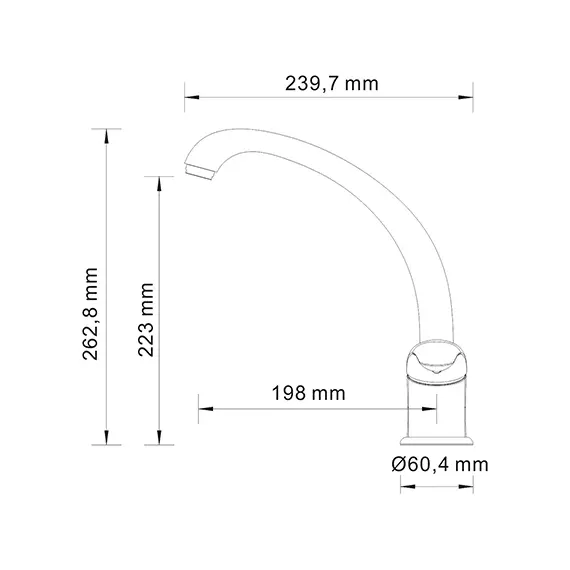 Смеситель для кухни WasserKRAFT Rossel 2807, изображение 3