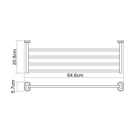 Полка для полотенец WasserKRAFT Oder K-3011, изображение 3