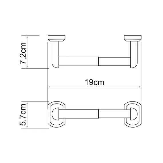 Держатель туалетной бумаги WasserKRAFT Oder K-3022, изображение 3