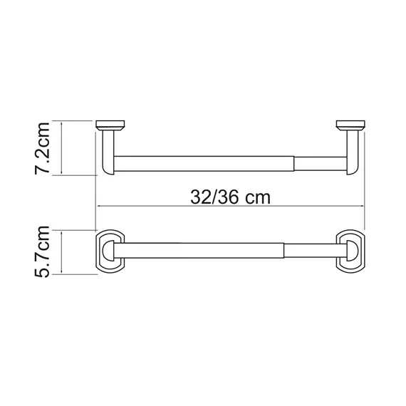 Держатель бумажных полотенец 32 см WasserKRAFT Oder K-3022, изображение 3