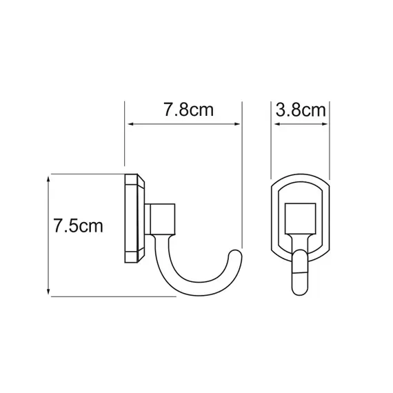 Крючок WasserKRAFT Oder K-3023, изображение 3